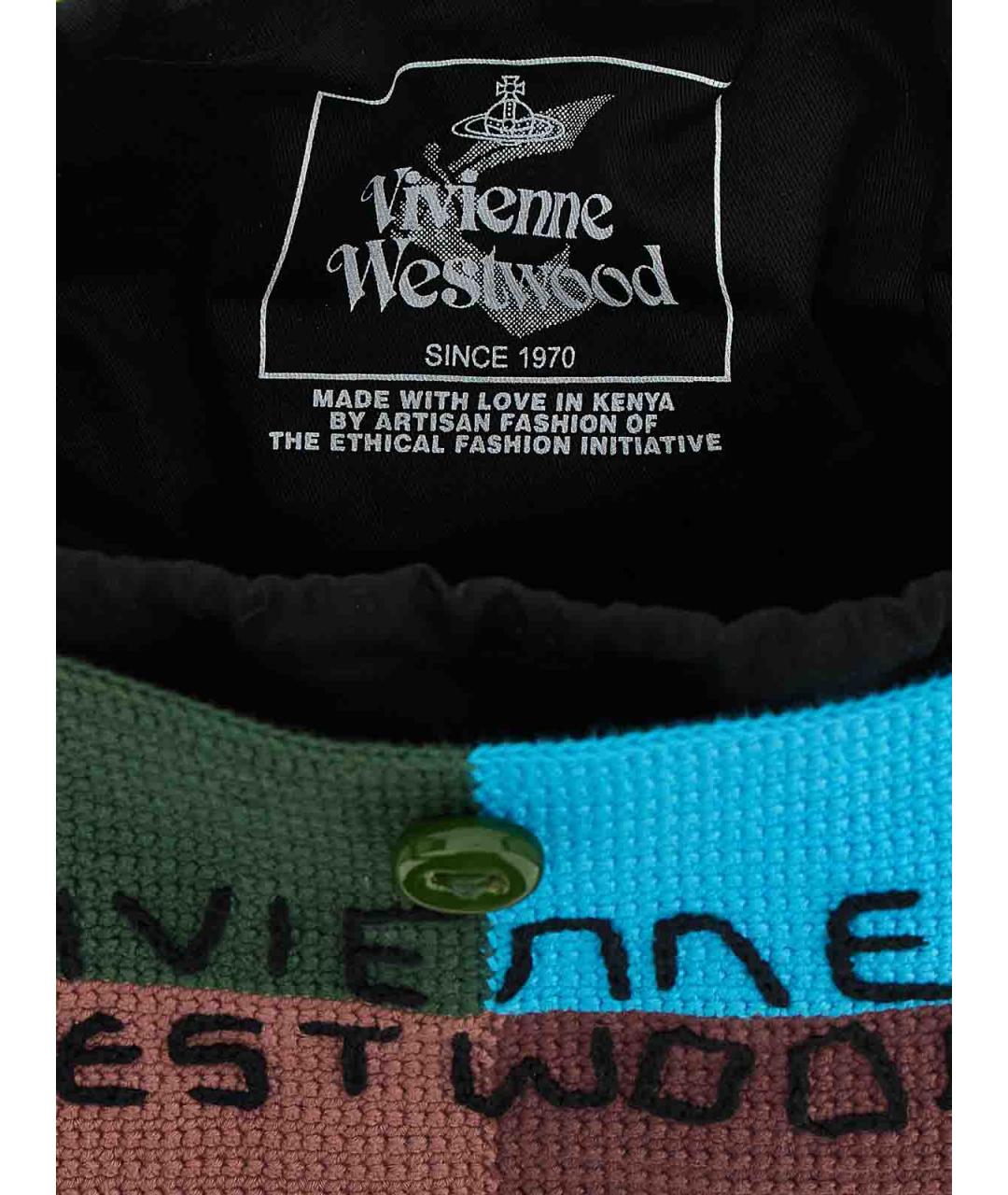 VIVIENNE WESTWOOD Мульти хлопковая сумка тоут, фото 4