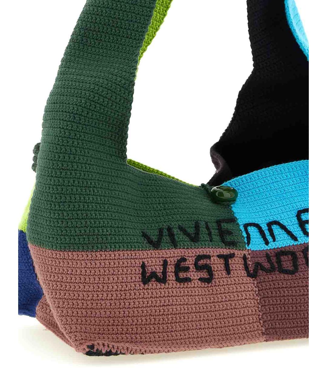 VIVIENNE WESTWOOD Мульти хлопковая сумка тоут, фото 3