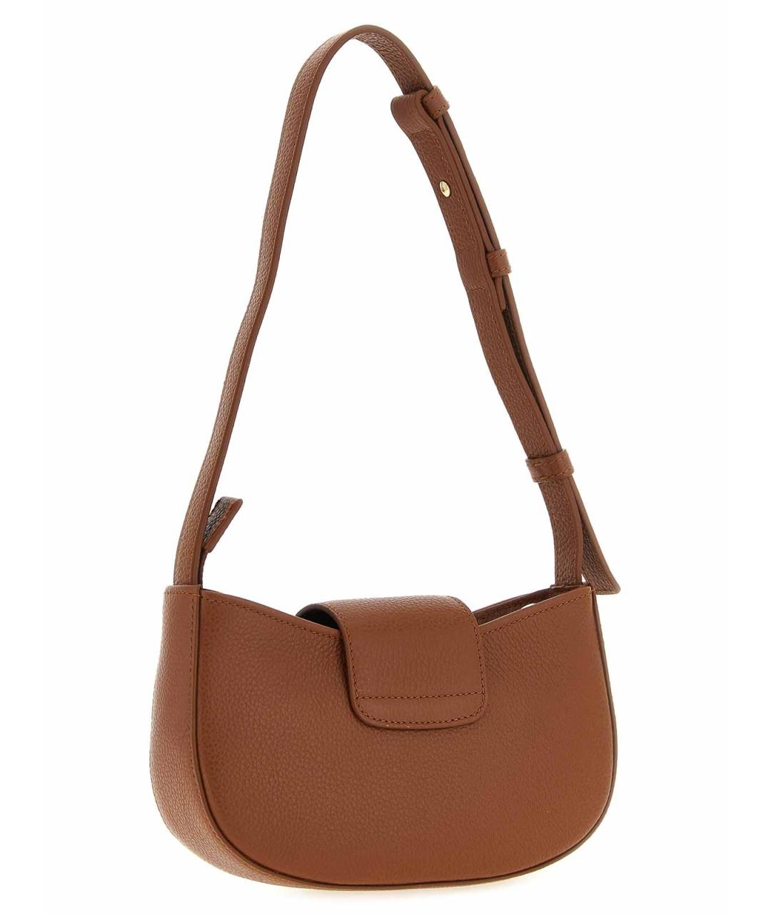 FERRAGAMO Коричневая кожаная сумка через плечо, фото 2