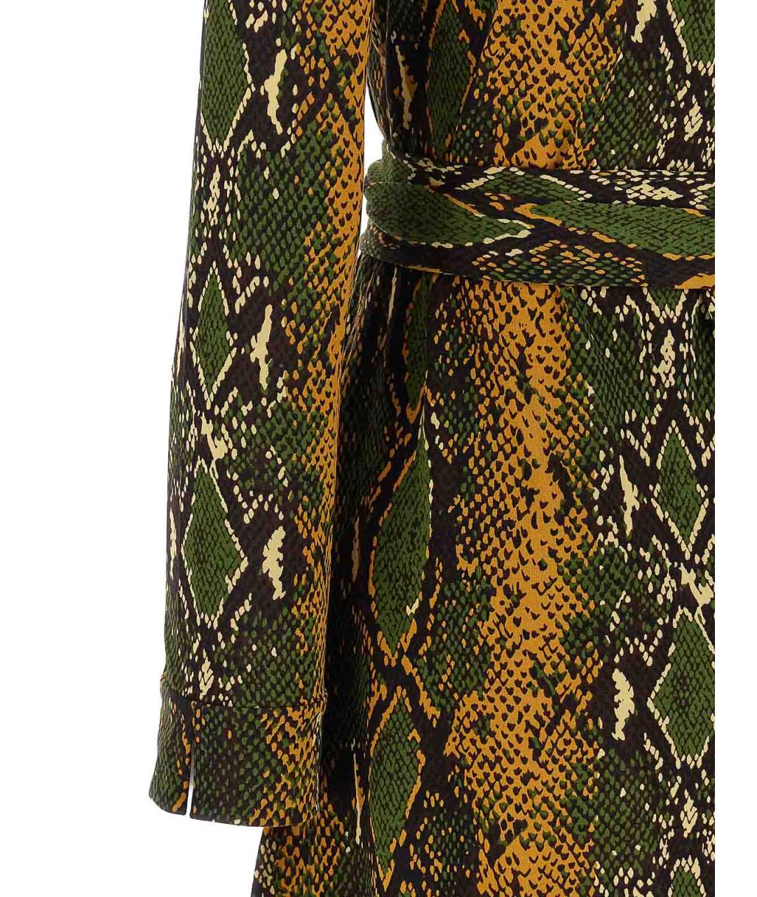 DIANE VON FURSTENBERG Мульти шелковое повседневное платье, фото 4