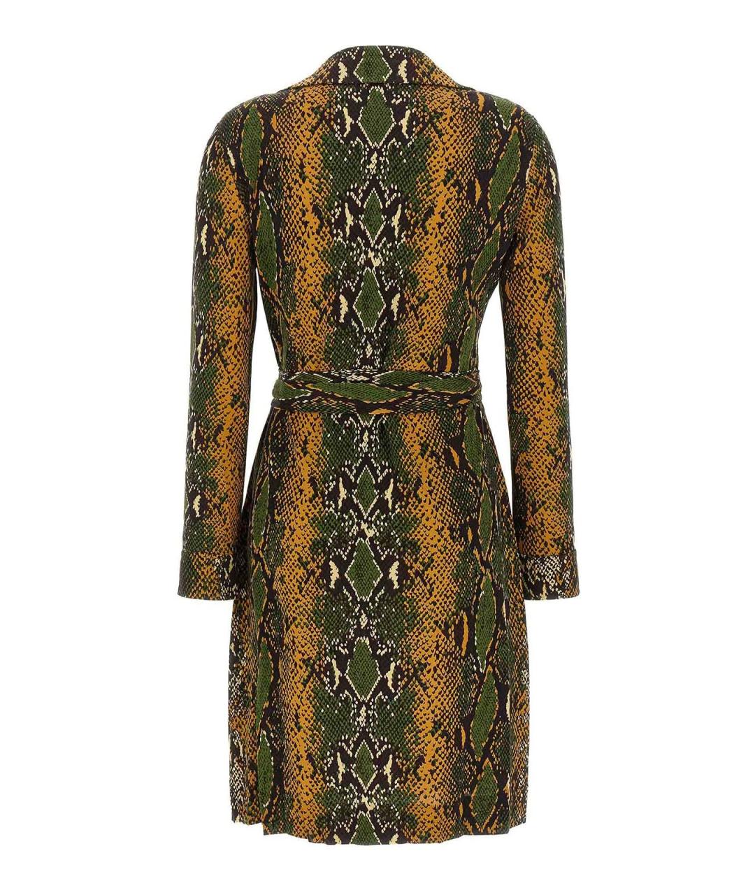 DIANE VON FURSTENBERG Мульти шелковое повседневное платье, фото 2