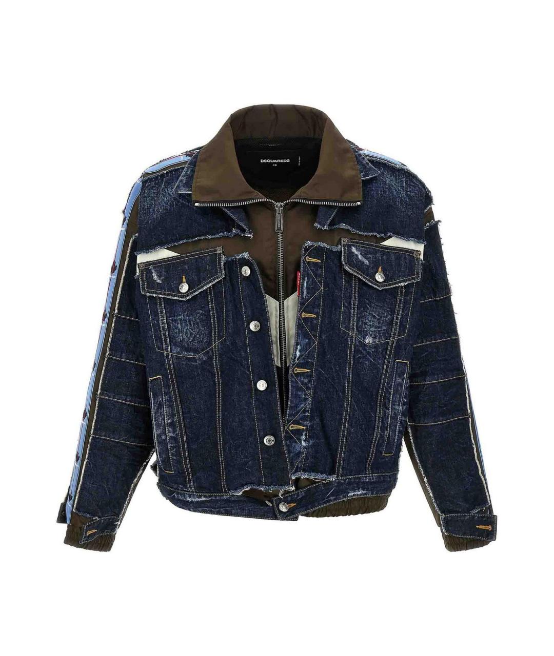 DSQUARED2 Синяя хлопковая куртка, фото 1
