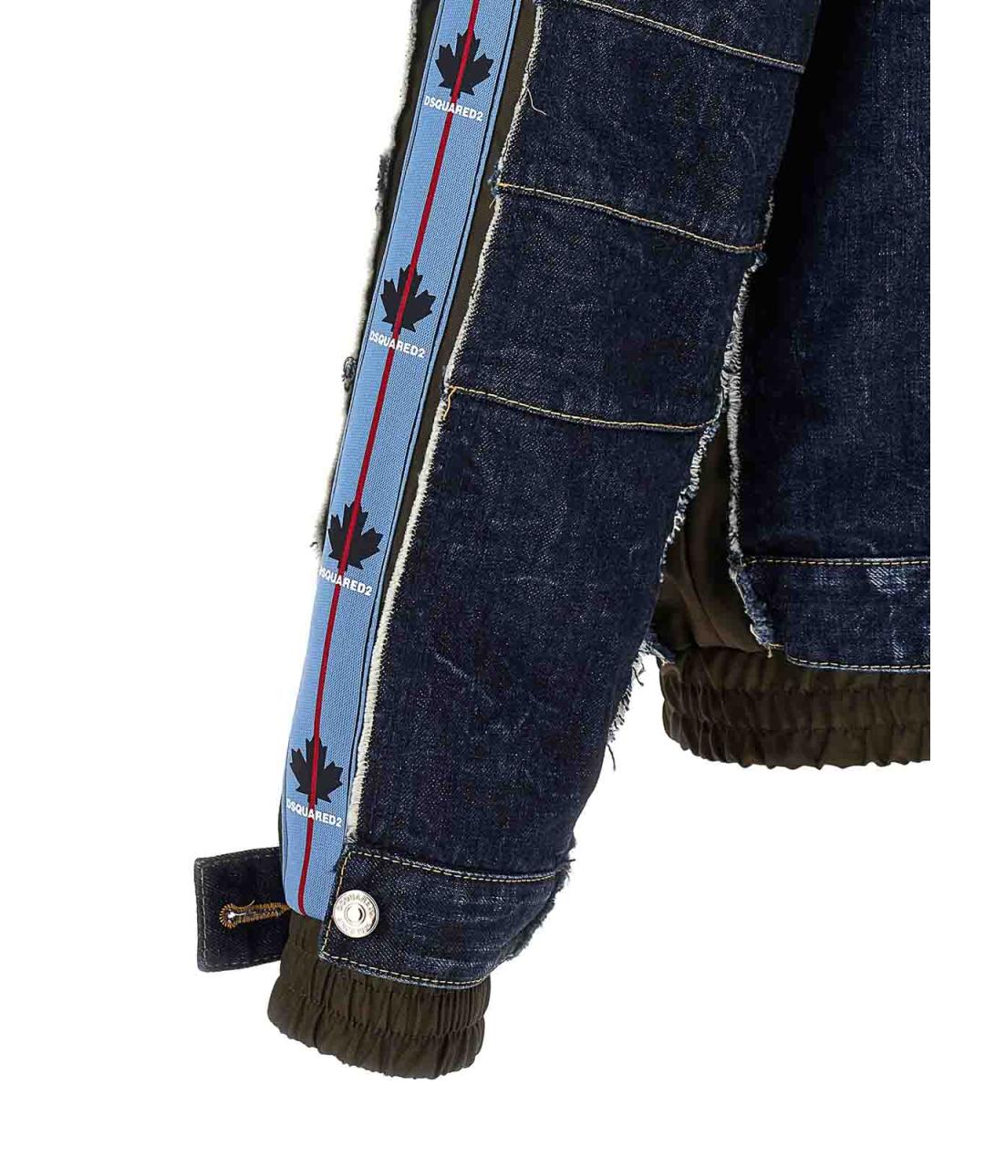 DSQUARED2 Синяя хлопковая куртка, фото 4