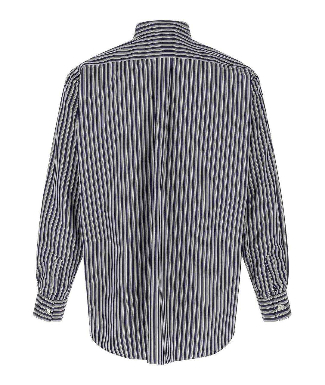 COMME DES GARÇONS Синяя хлопковая кэжуал рубашка, фото 2