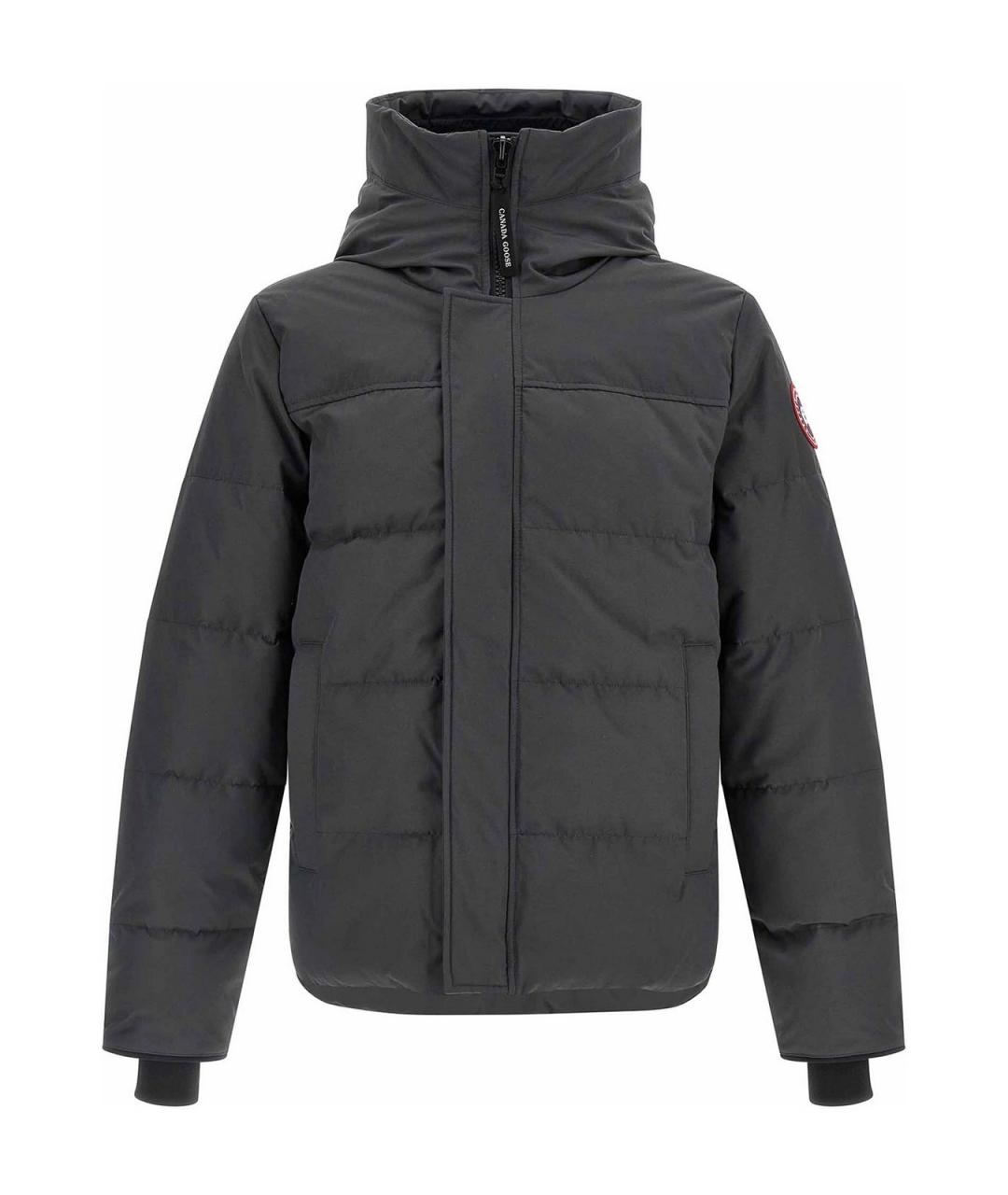 CANADA GOOSE Серый полиэстеровый пуховик, фото 1