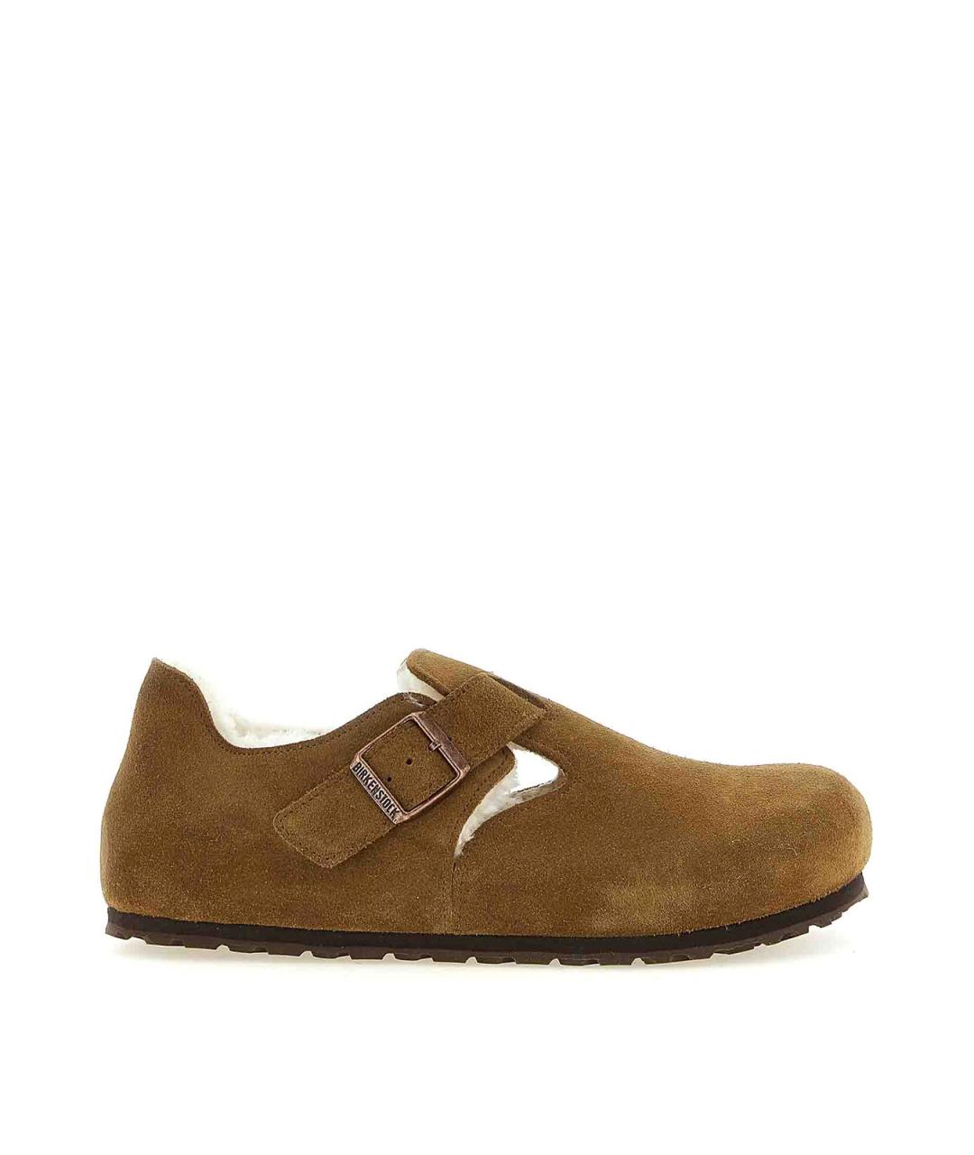 BIRKENSTOCK Коричневые замшевые ботинки, фото 1