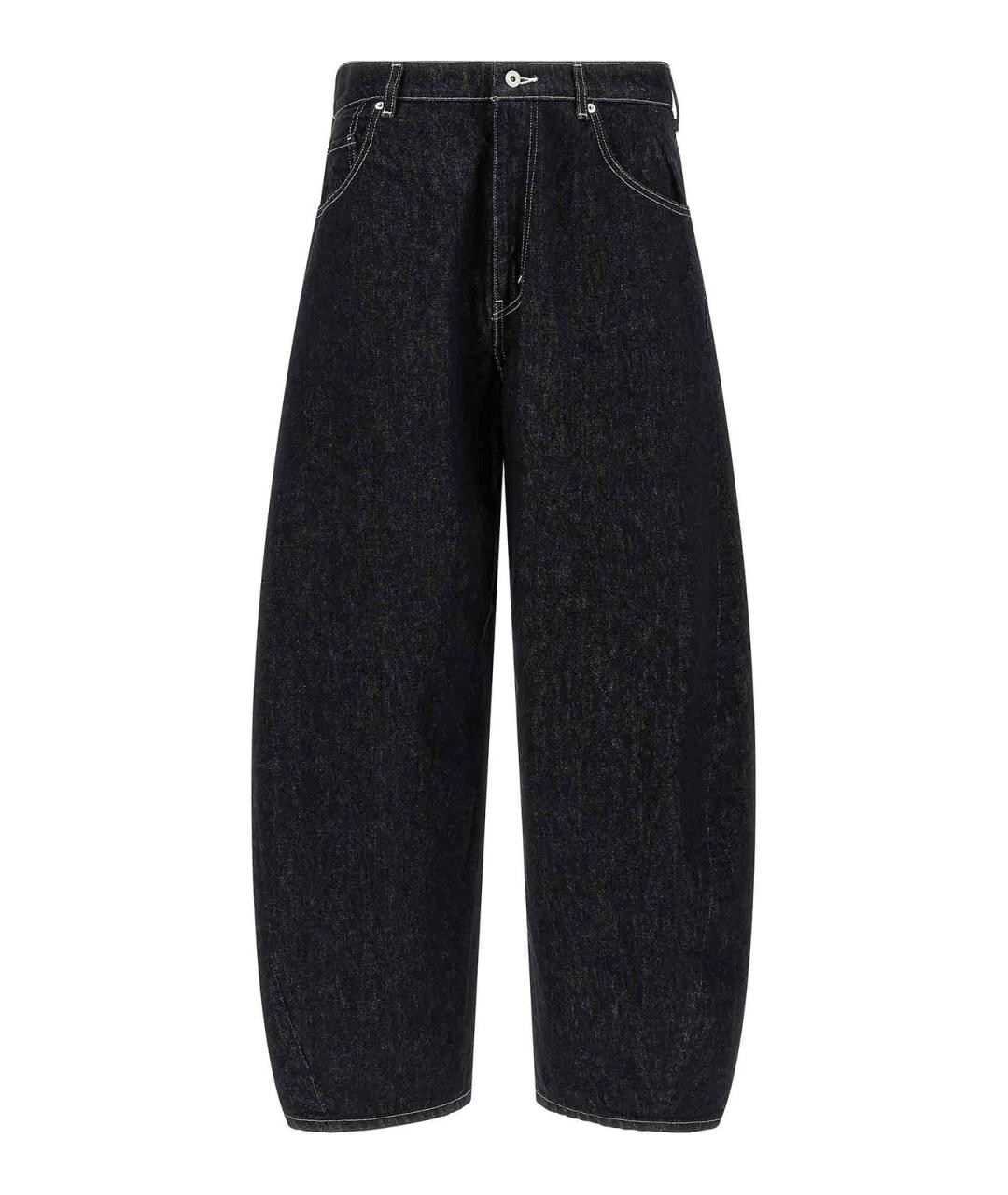 COMME DES GARÇONS HOMME PLUS Синие хлопковые прямые джинсы, фото 1