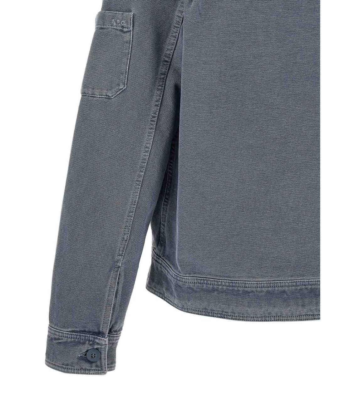 A.P.C. Серая хлопковая куртка, фото 4