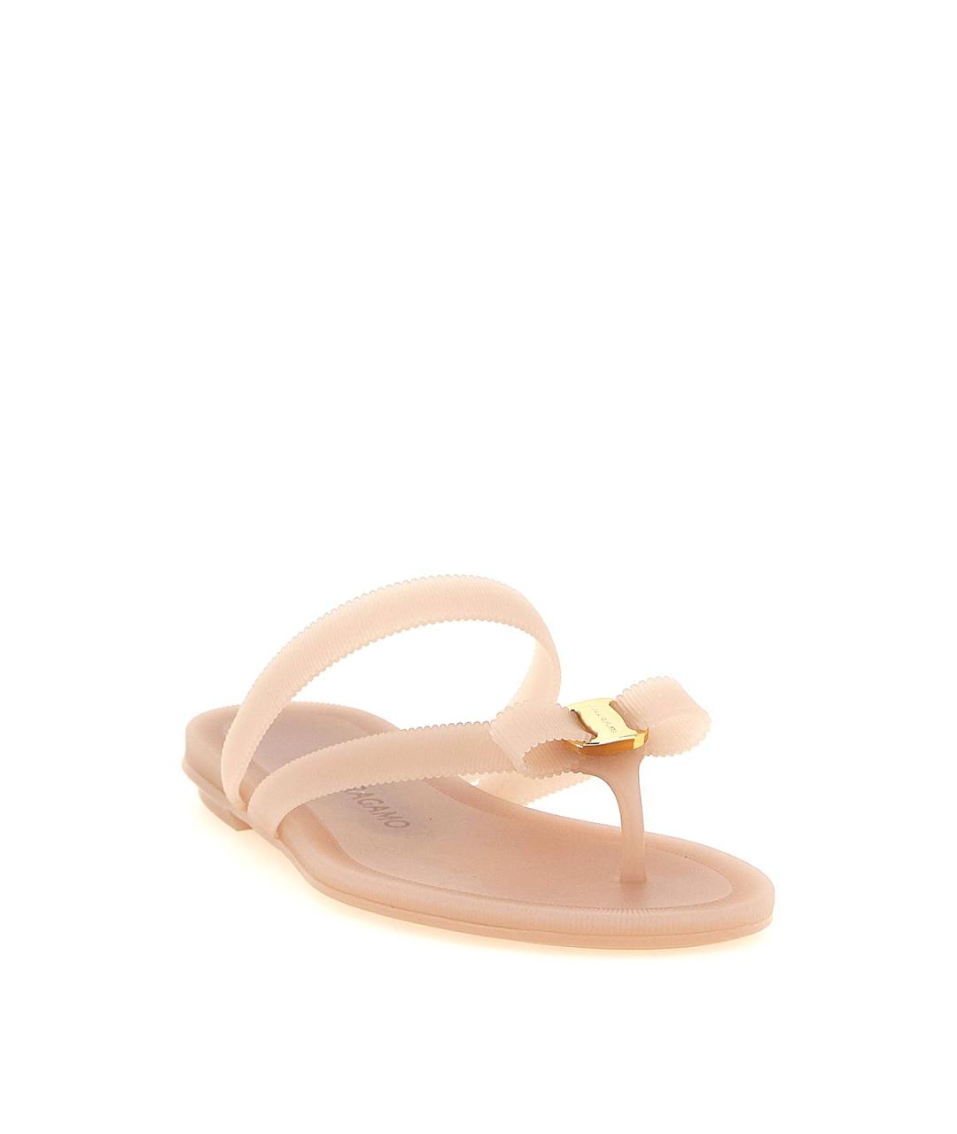 FERRAGAMO Розовые шлепанцы, фото 2