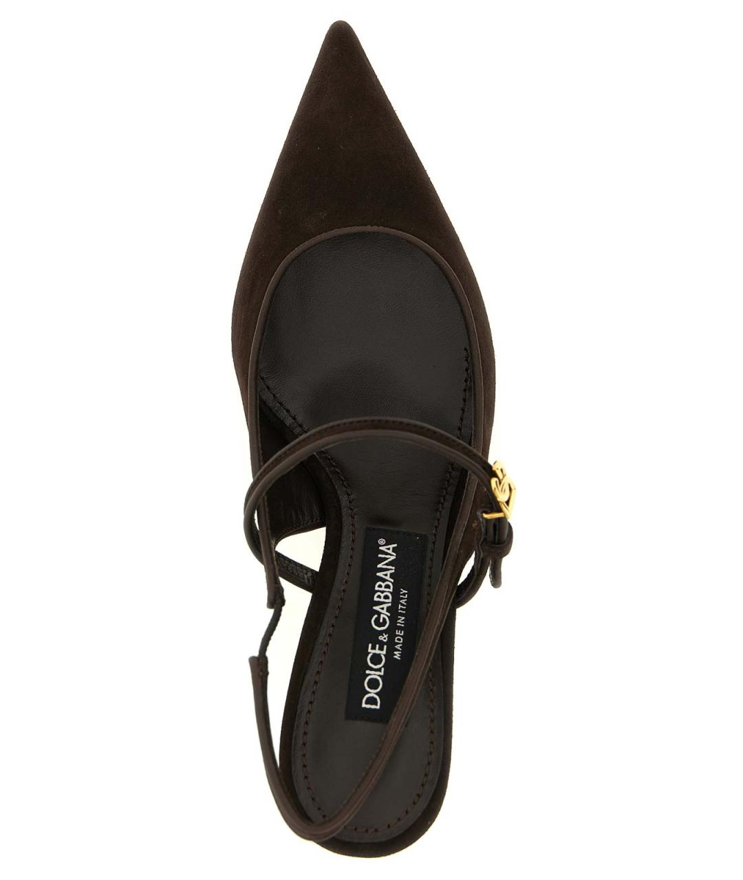 DOLCE&GABBANA Коричневые замшевые туфли, фото 4