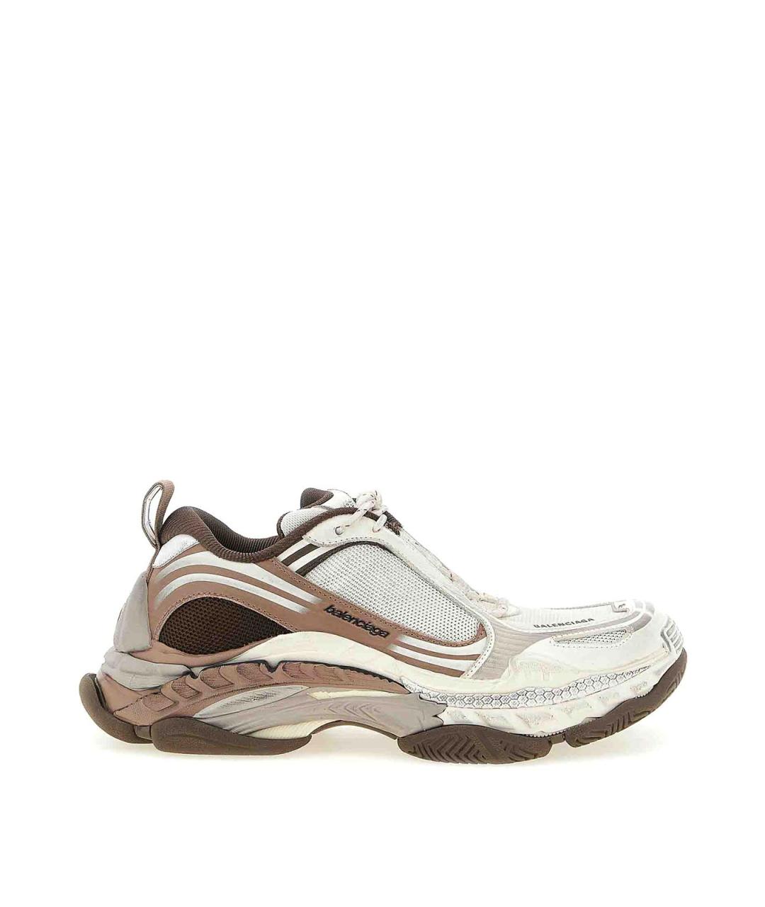 BALENCIAGA Коричневые кожаные кроссовки, фото 5