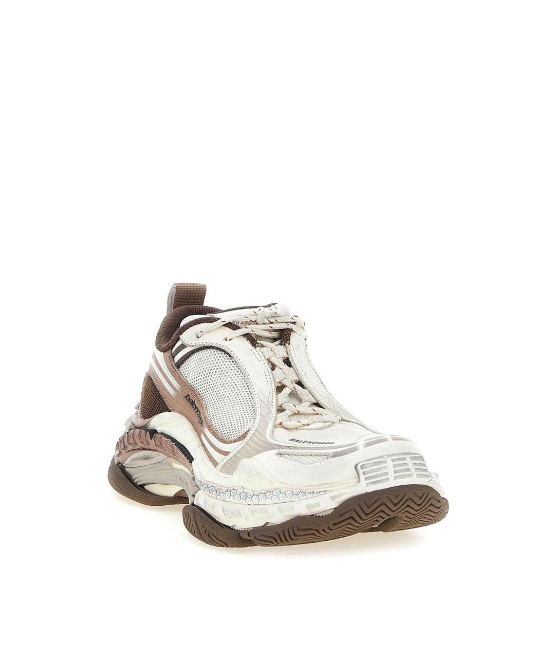 BALENCIAGA Коричневые кожаные кроссовки, фото 2