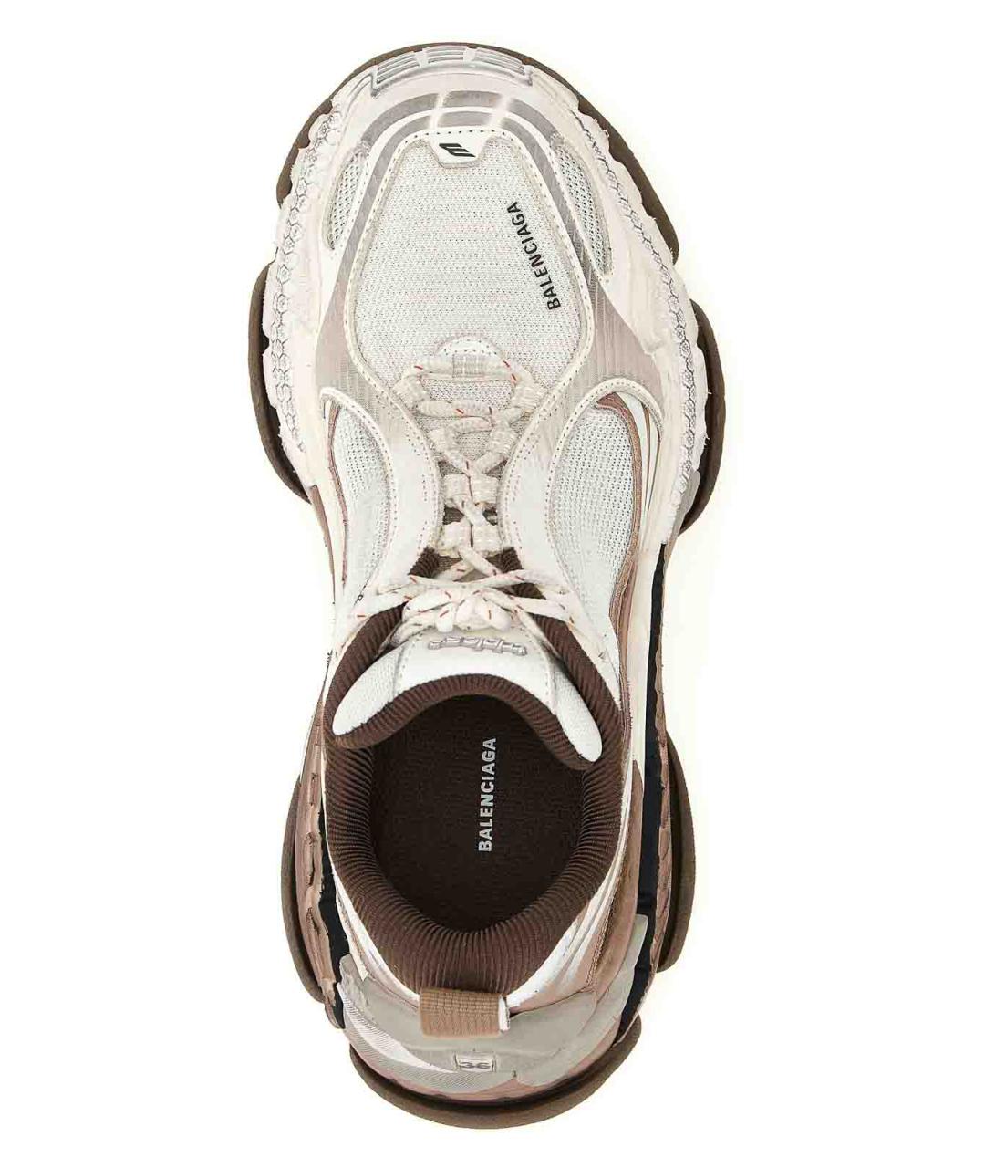 BALENCIAGA Коричневые кожаные кроссовки, фото 4