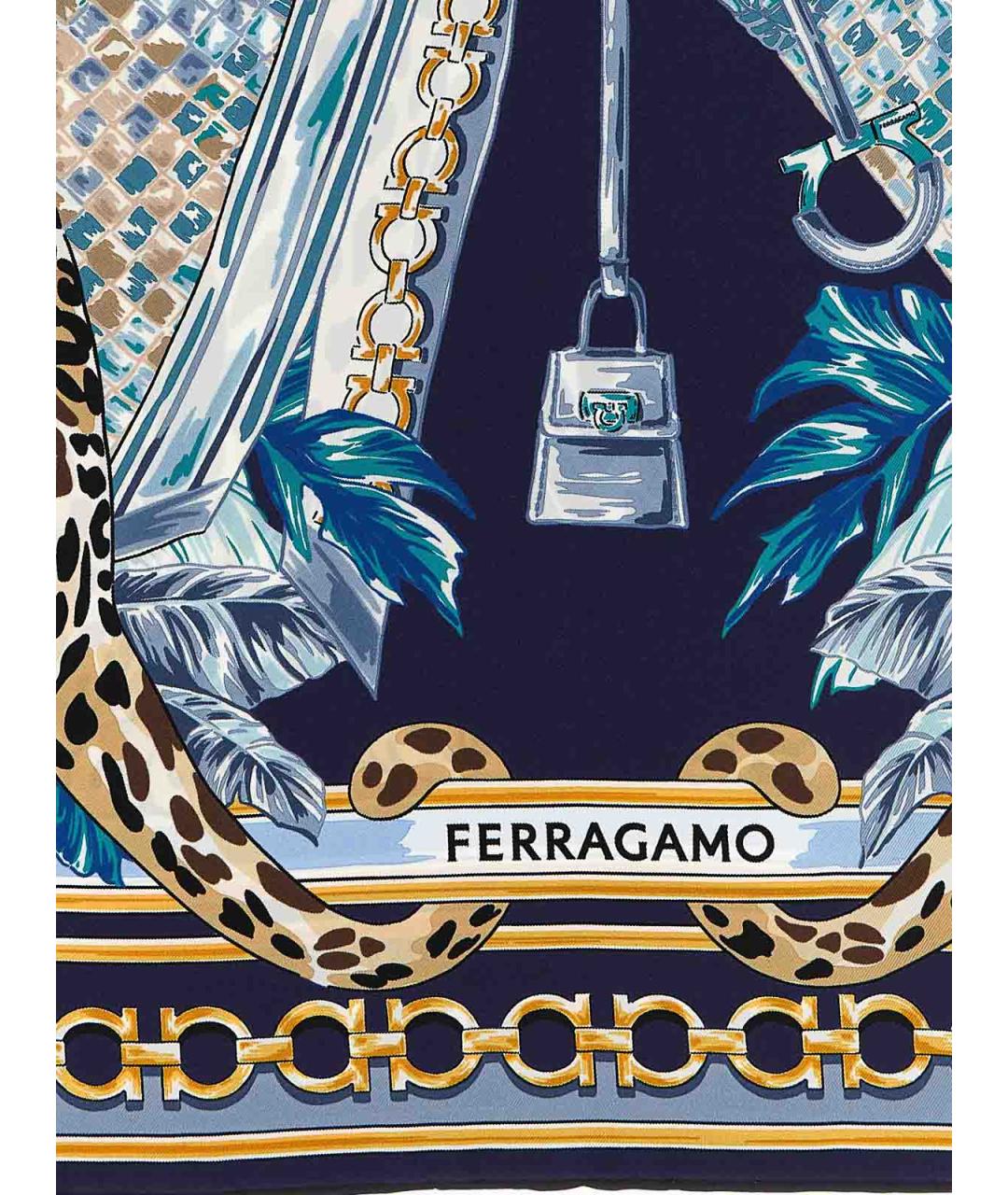 FERRAGAMO Мульти шелковый платок, фото 2