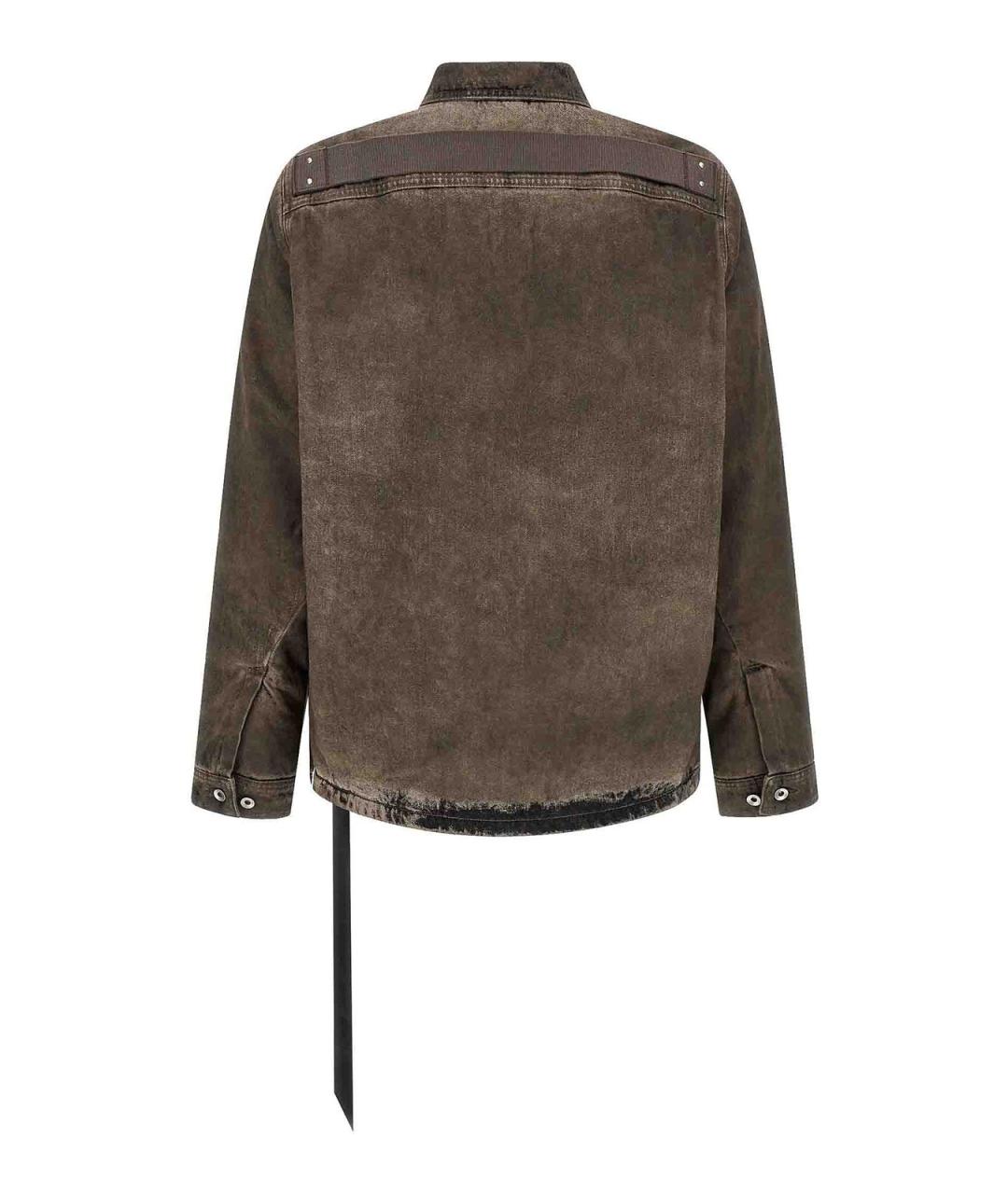 RICK OWENS DRKSHDW Серая хлопковая куртка, фото 2