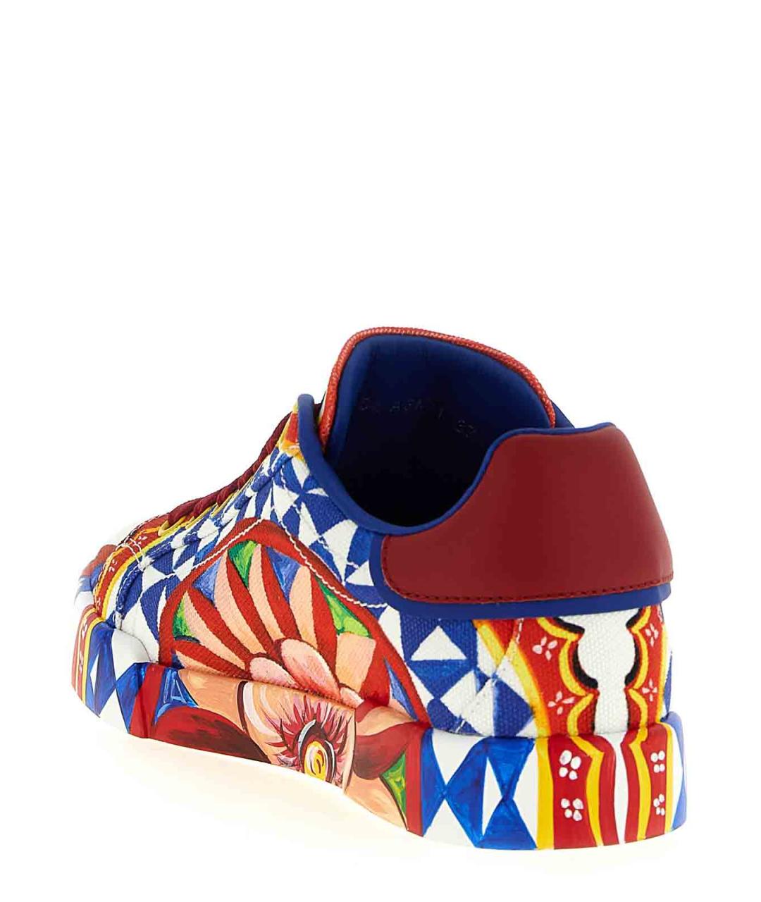 DOLCE&GABBANA Мульти кожаные кеды, фото 3