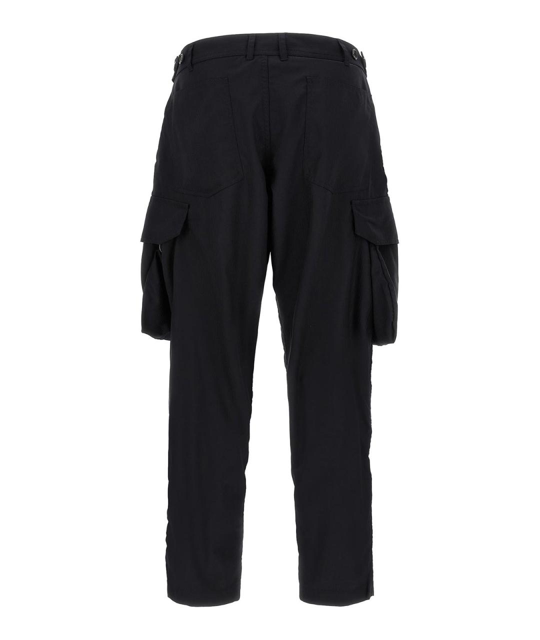 COMME DES GARÇONS Синие шерстяные повседневные брюки, фото 2