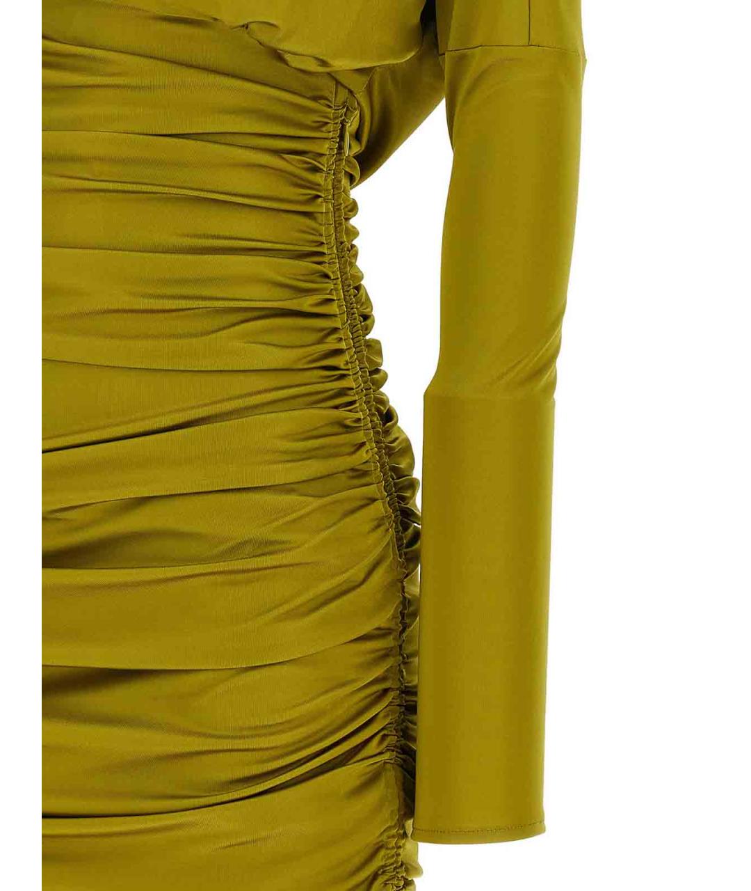 BALMAIN Зеленое коктейльное платье, фото 4