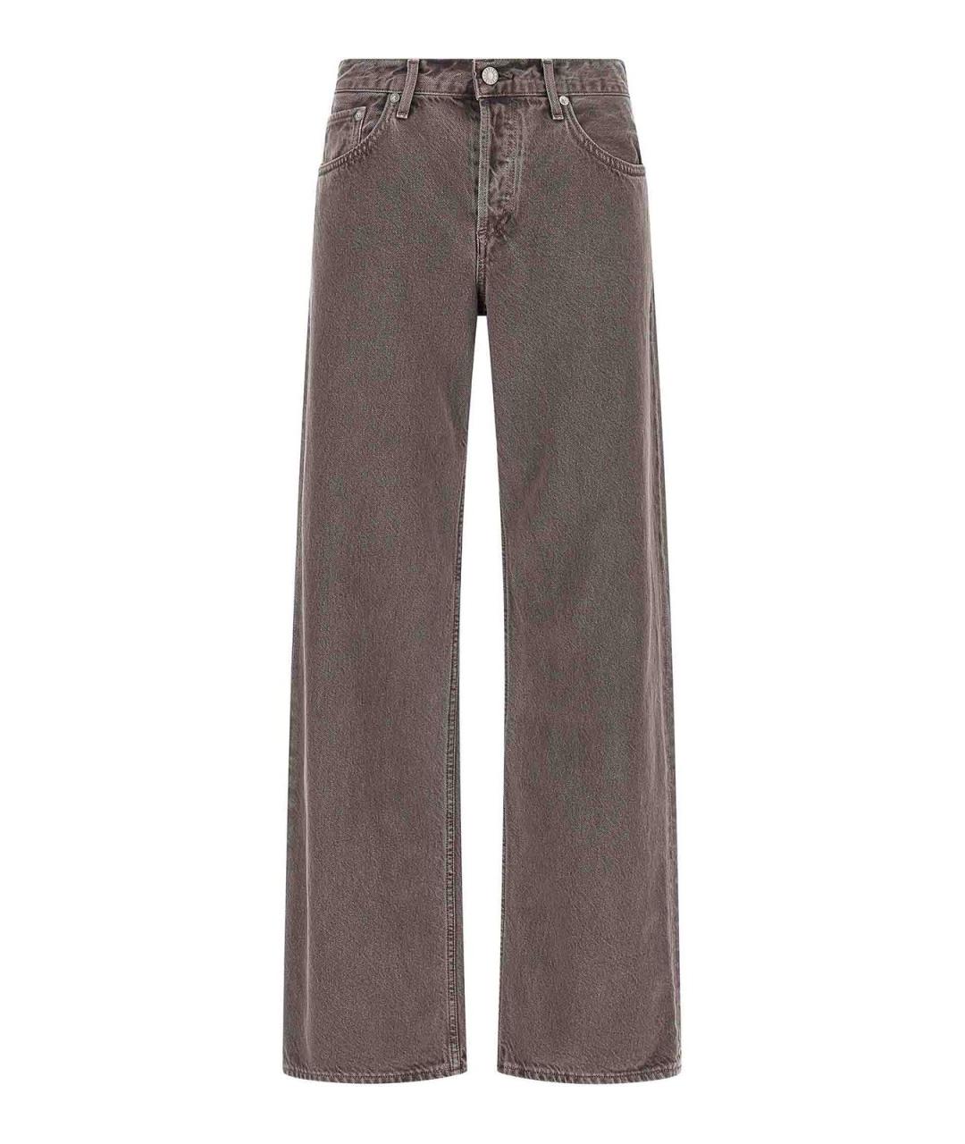 AGOLDE Фиолетовые хлопковые прямые джинсы, фото 1