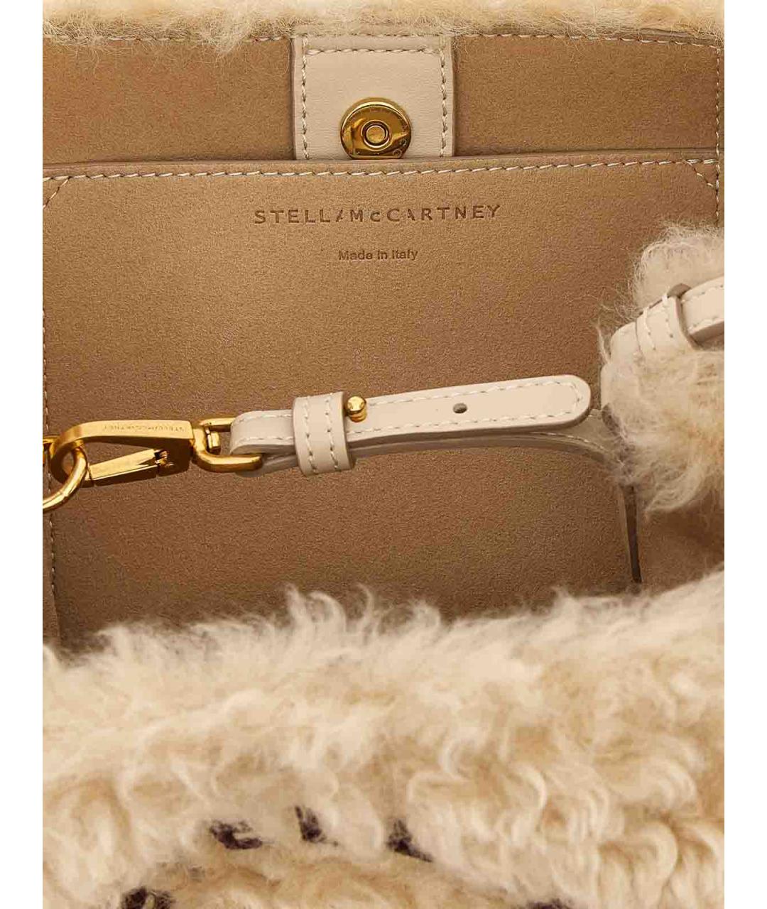 STELLA MCCARTNEY Бежевая сумка с короткими ручками, фото 4