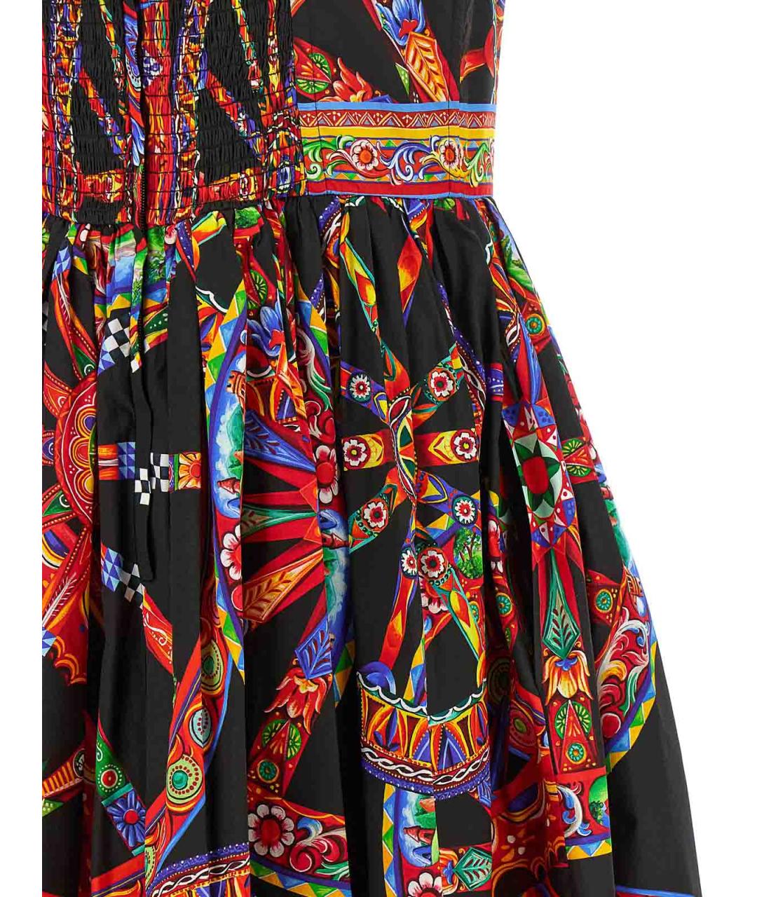 DOLCE&GABBANA Мульти хлопковый сарафан, фото 4