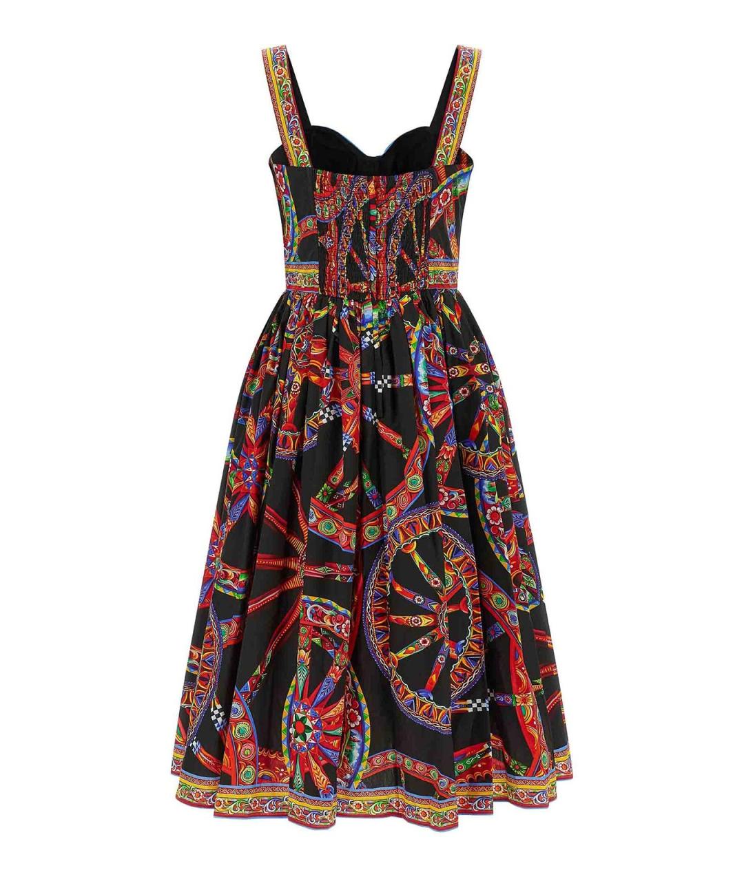 DOLCE&GABBANA Мульти хлопковый сарафан, фото 2