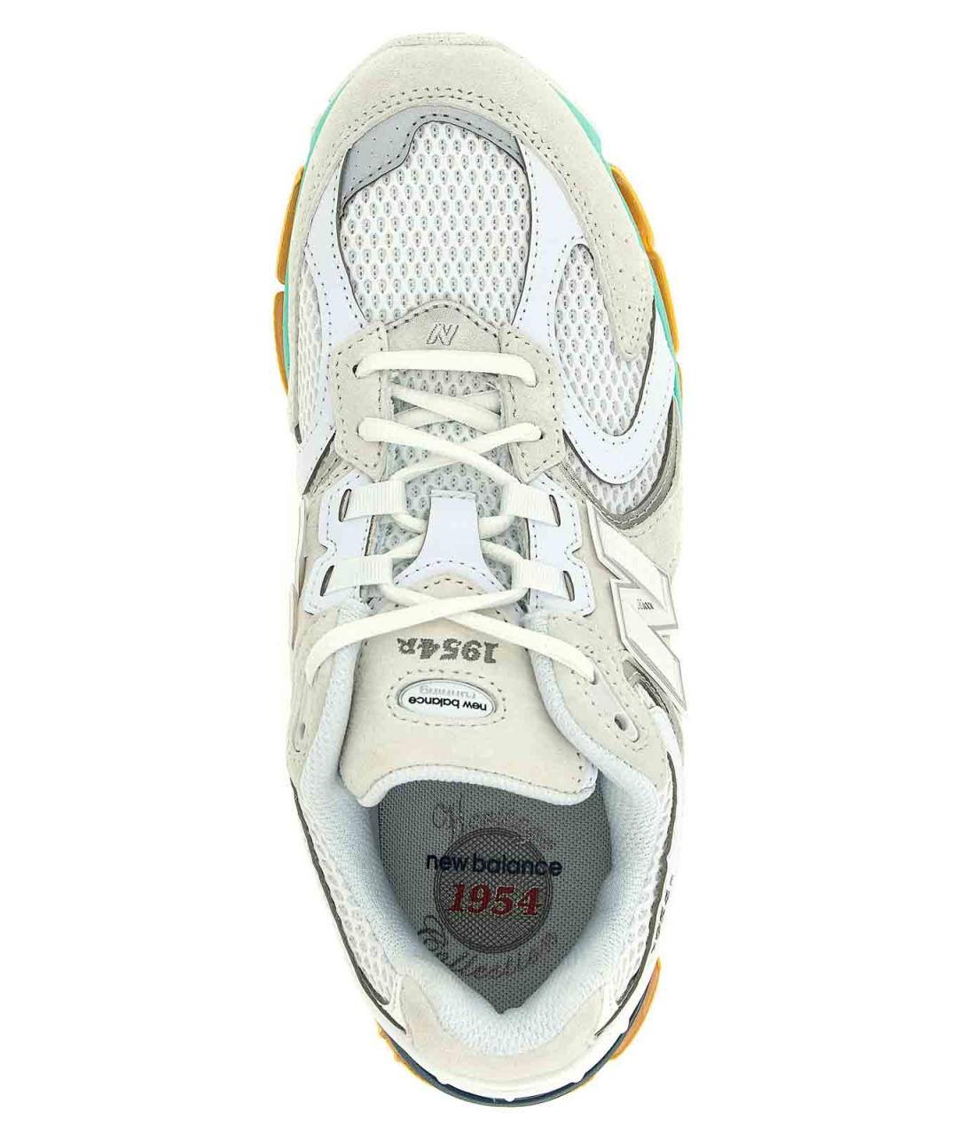 NEW BALANCE Белые текстильные низкие кроссовки / кеды, фото 4