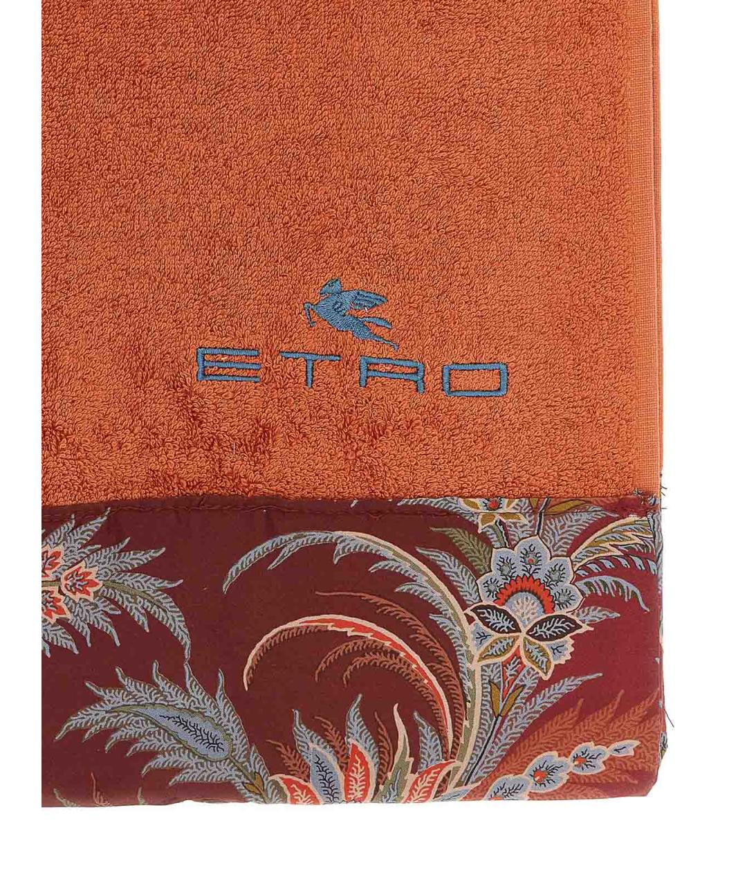 ETRO Оранжевое хлопковое полотенце, фото 3