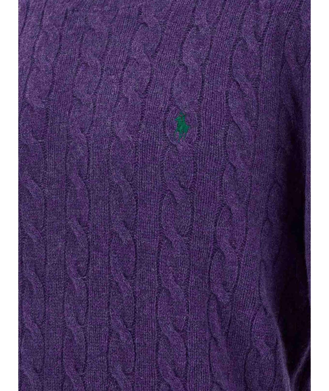POLO RALPH LAUREN Фиолетовый шерстяной джемпер / свитер, фото 5