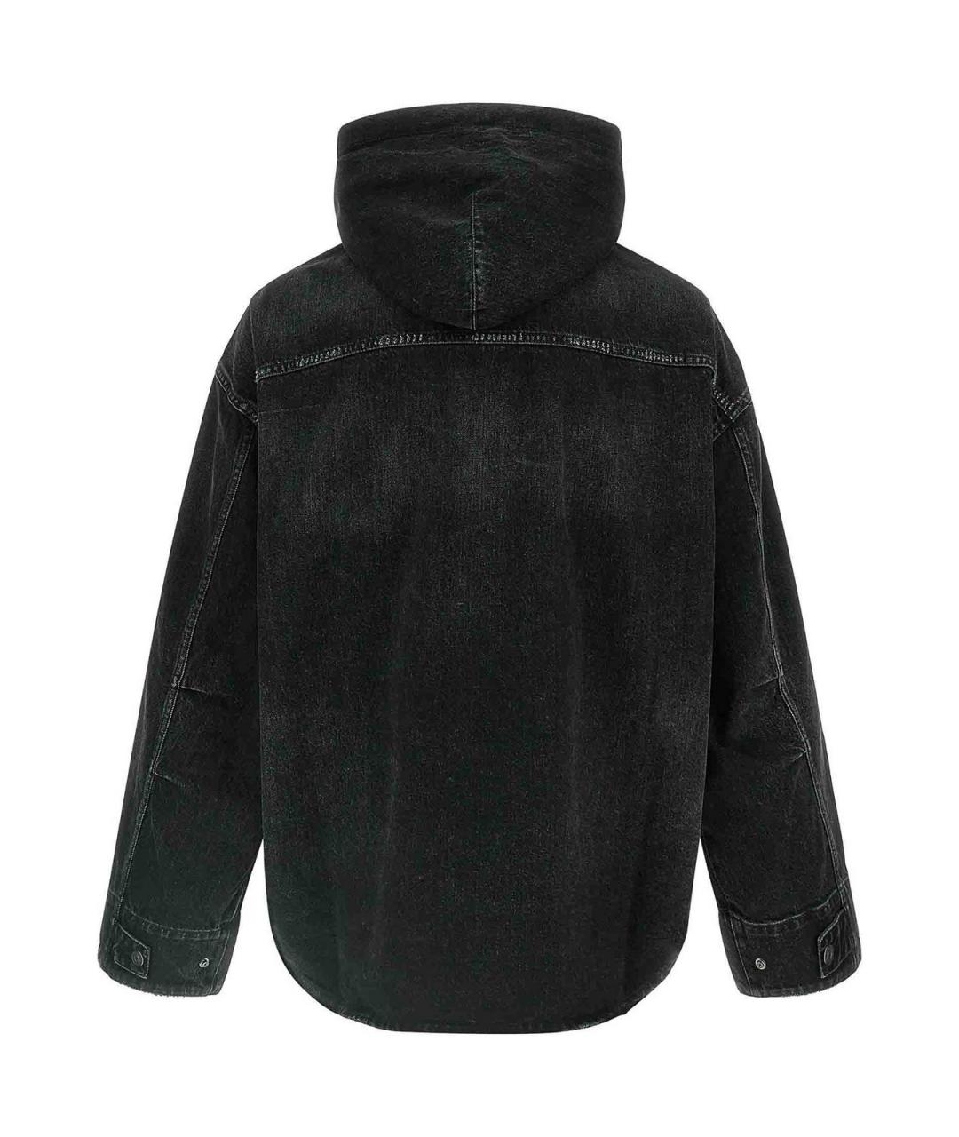 BALENCIAGA Черная деним куртка, фото 2
