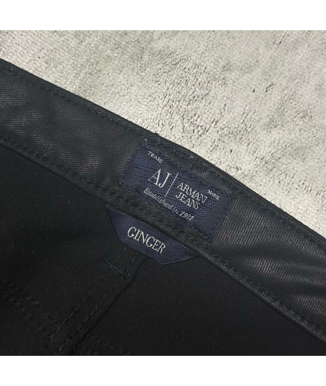 ARMANI JEANS Черные джинсы слим, фото 5