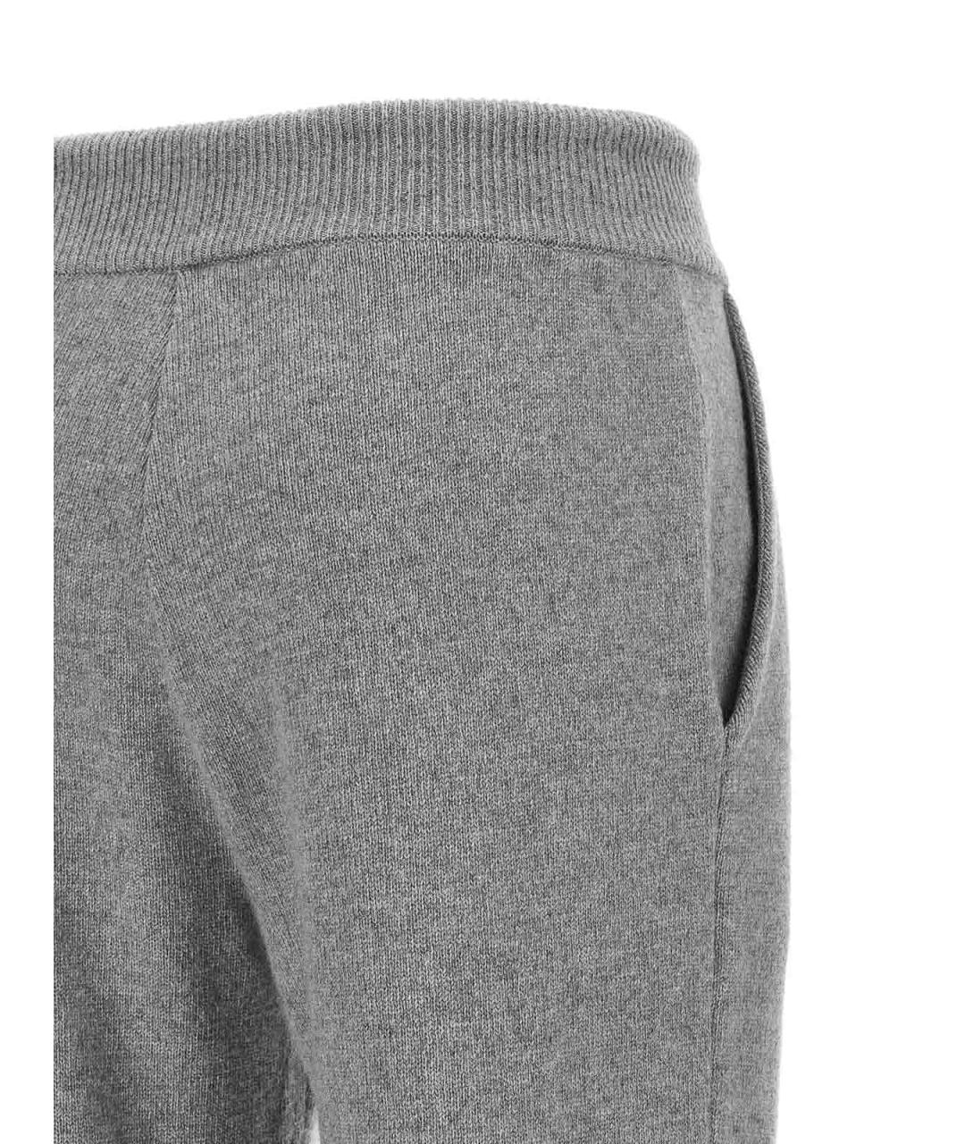 BALMAIN Серые хлопковые спортивные брюки и шорты, фото 4