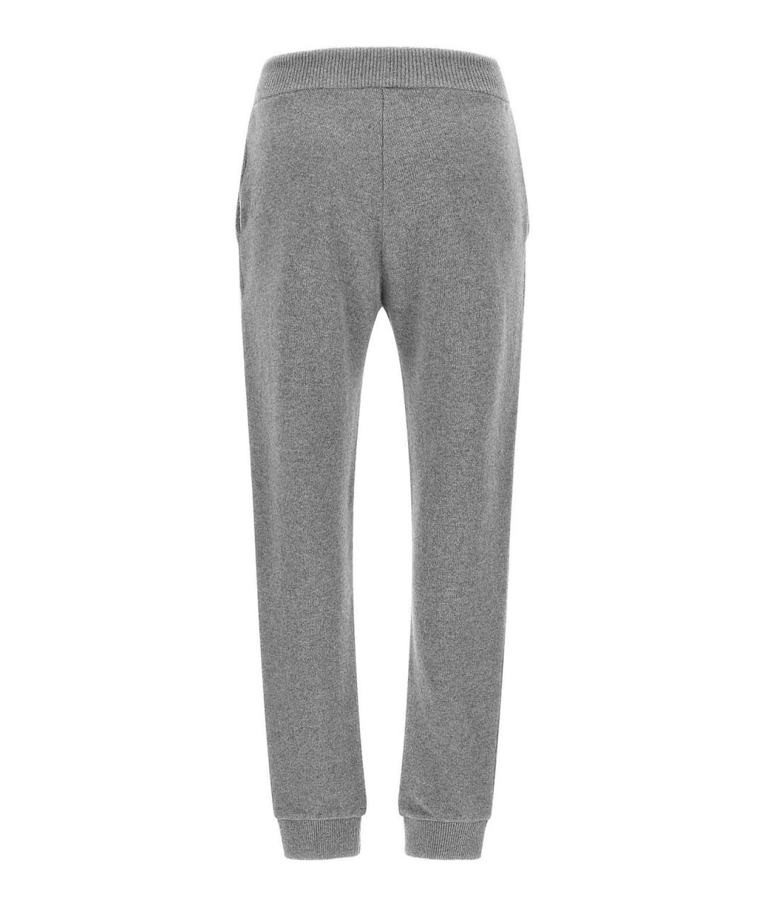 BALMAIN Серые хлопковые спортивные брюки и шорты, фото 2