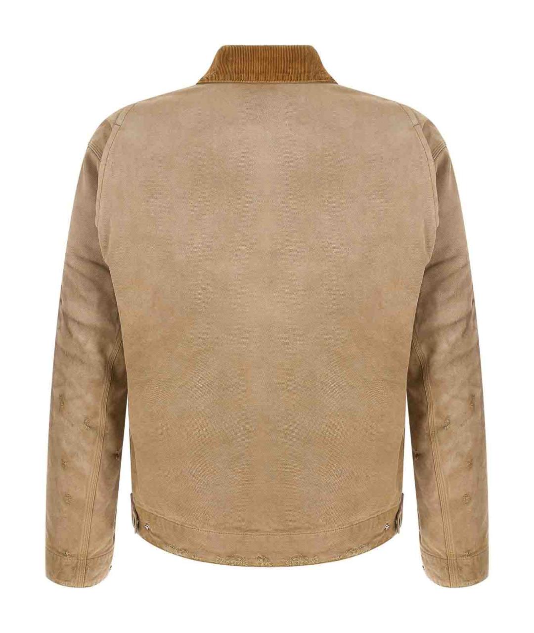 GOLDEN GOOSE Бежевая хлопковая куртка, фото 3