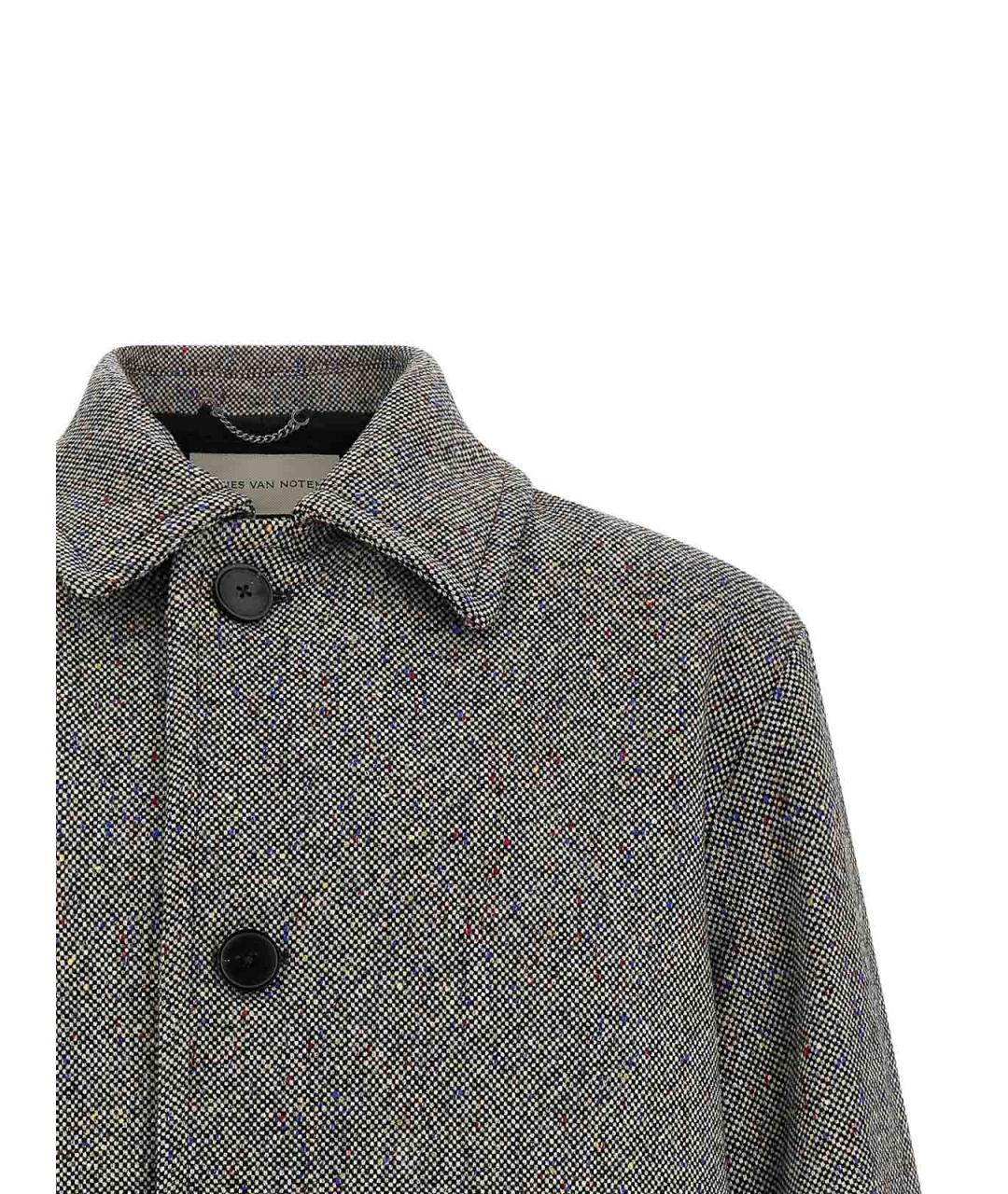 DRIES VAN NOTEN Серое пальто, фото 3