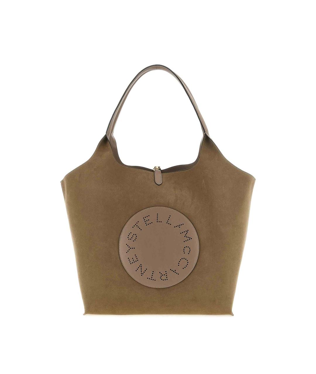 STELLA MCCARTNEY Бежевая сумка тоут из искусственной кожи, фото 1