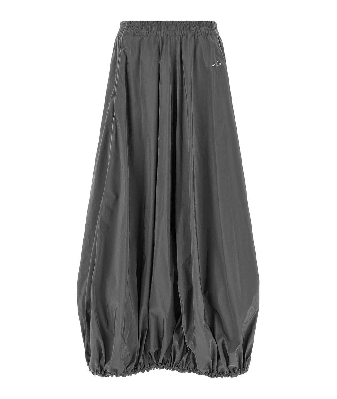 BALENCIAGA Серая хлопковая юбка макси, фото 1