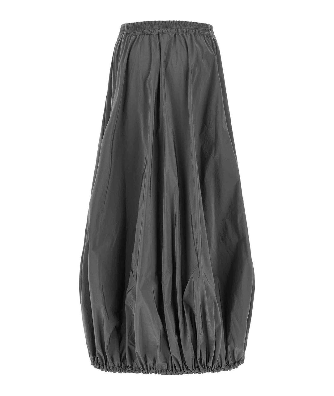 BALENCIAGA Серая хлопковая юбка макси, фото 2