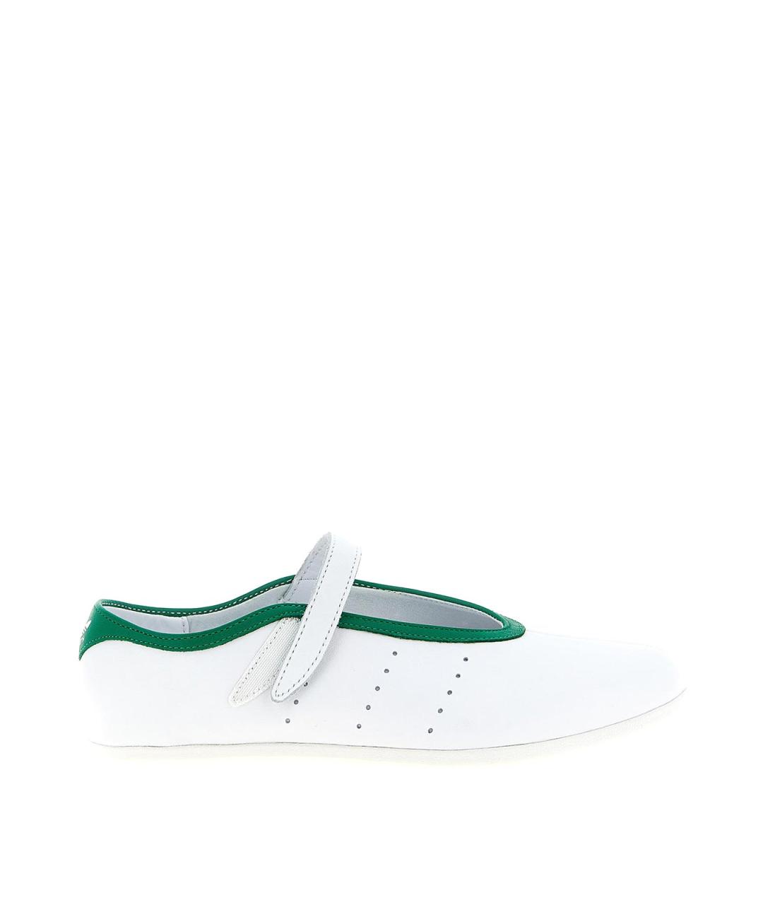 ADIDAS Белые кожаные балетки, фото 1
