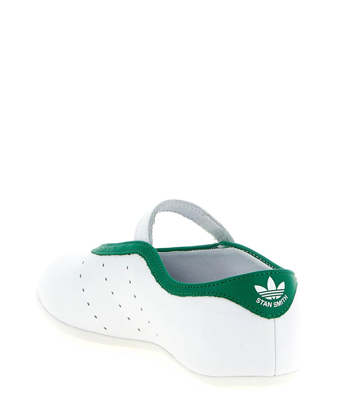 ADIDAS Белые кожаные балетки, фото 3