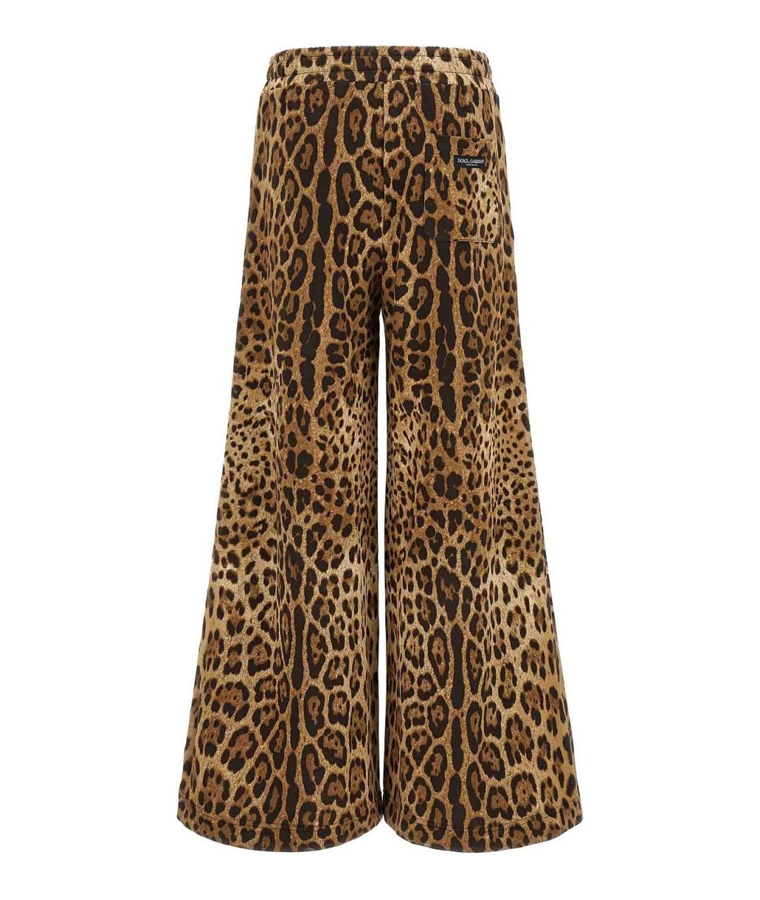DOLCE&GABBANA Мульти хлопковые брюки широкие, фото 2