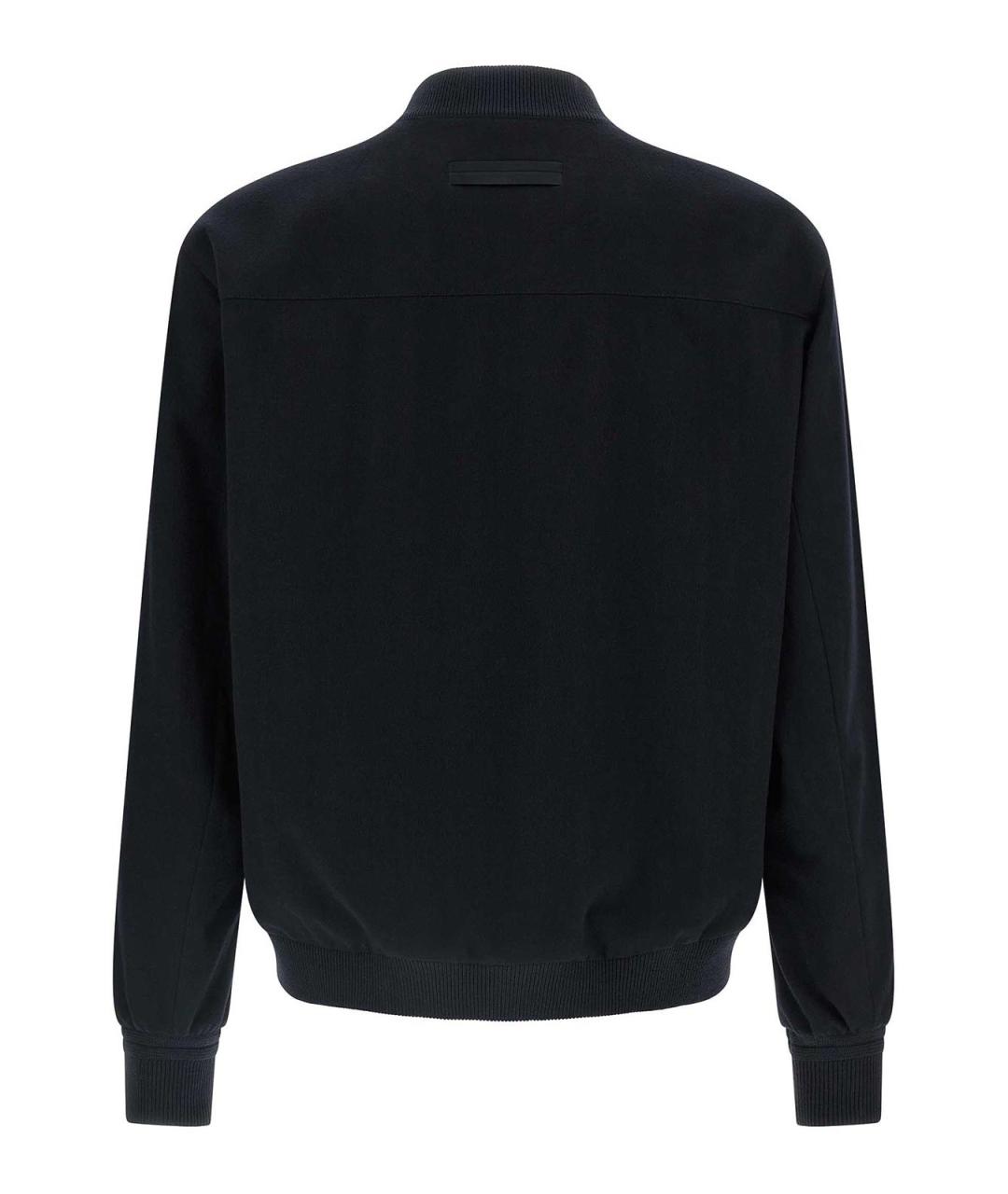 ZEGNA Темно-синяя кашемировая куртка, фото 2