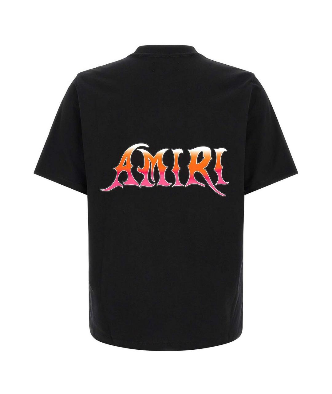 AMIRI Черная хлопковая футболка, фото 2