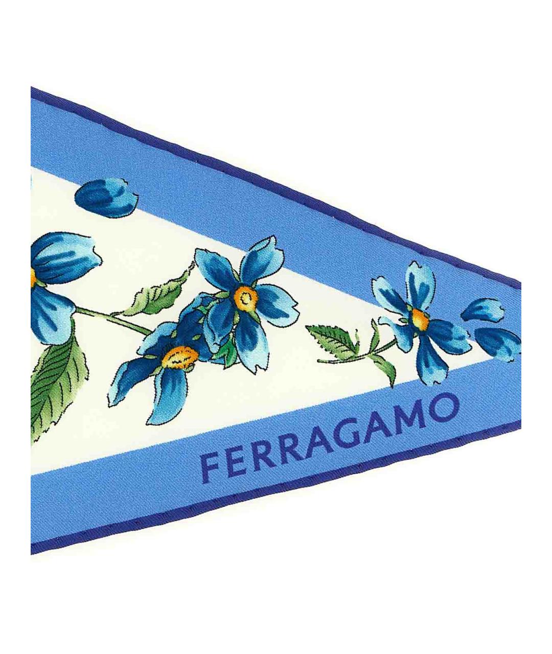 FERRAGAMO Мульти шелковый шарф, фото 3