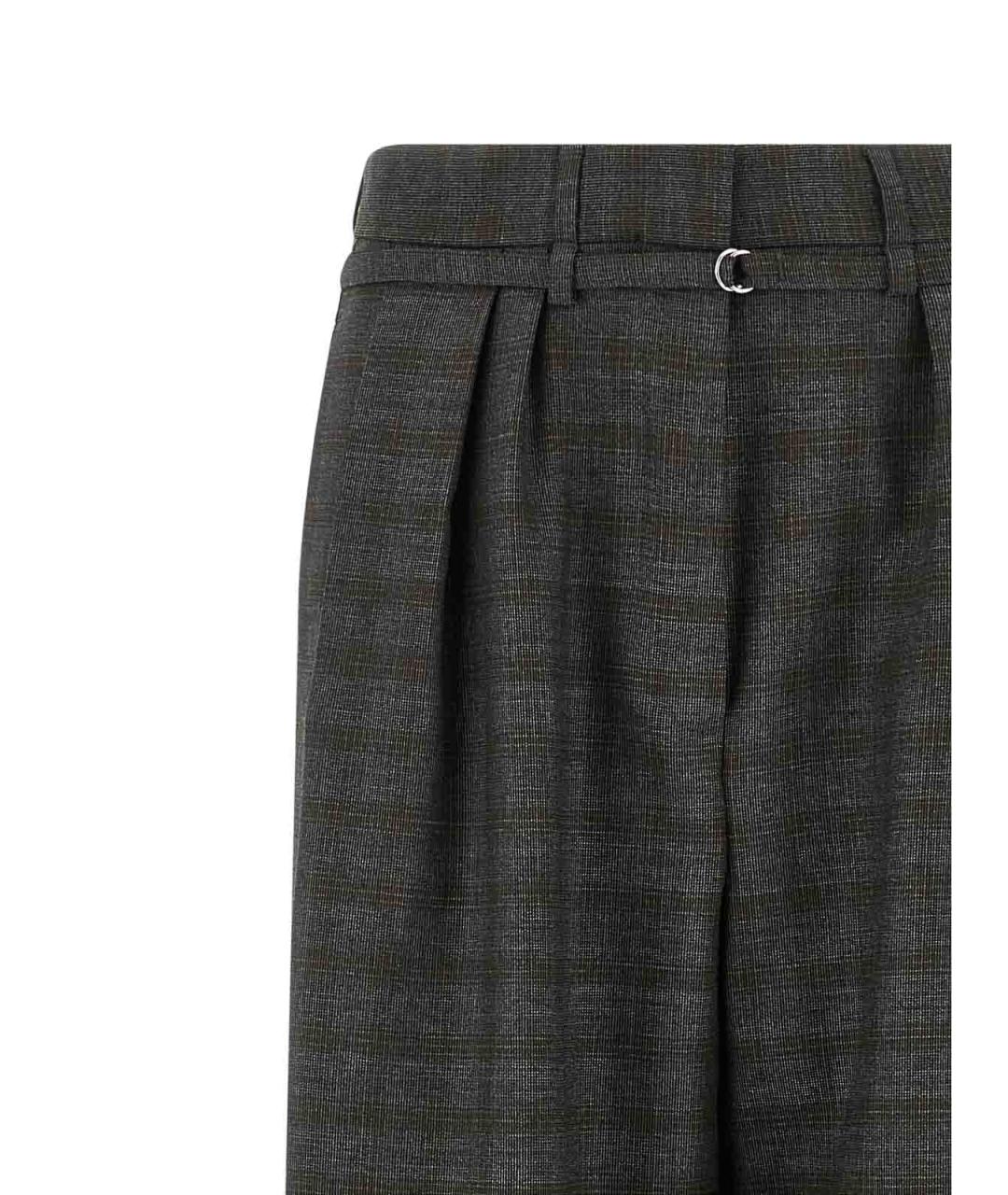 DRIES VAN NOTEN Серые прямые брюки, фото 3