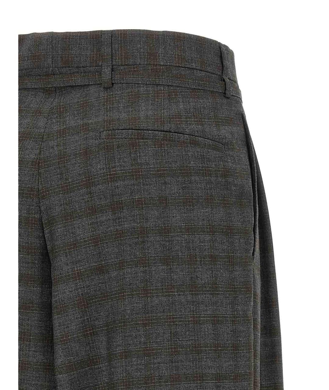 DRIES VAN NOTEN Серые прямые брюки, фото 4