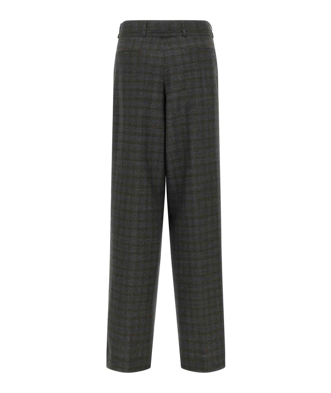 DRIES VAN NOTEN Серые прямые брюки, фото 2