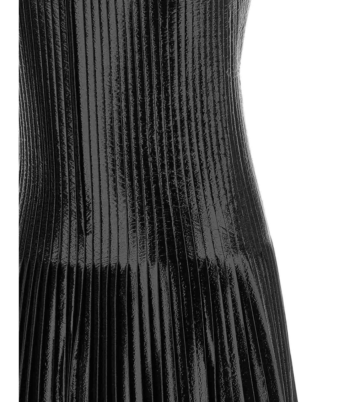 COURREGES Черное ацетатное повседневное платье, фото 4