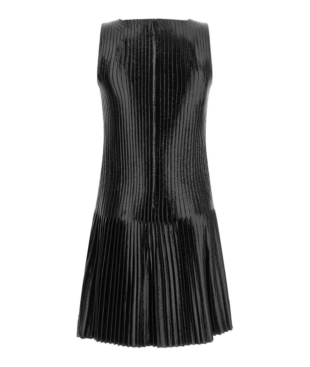 COURREGES Черное ацетатное повседневное платье, фото 2