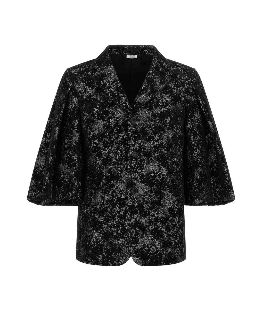 COMME DES GARÇONS HOMME PLUS Черный полиэстеровый пиджак, фото 1